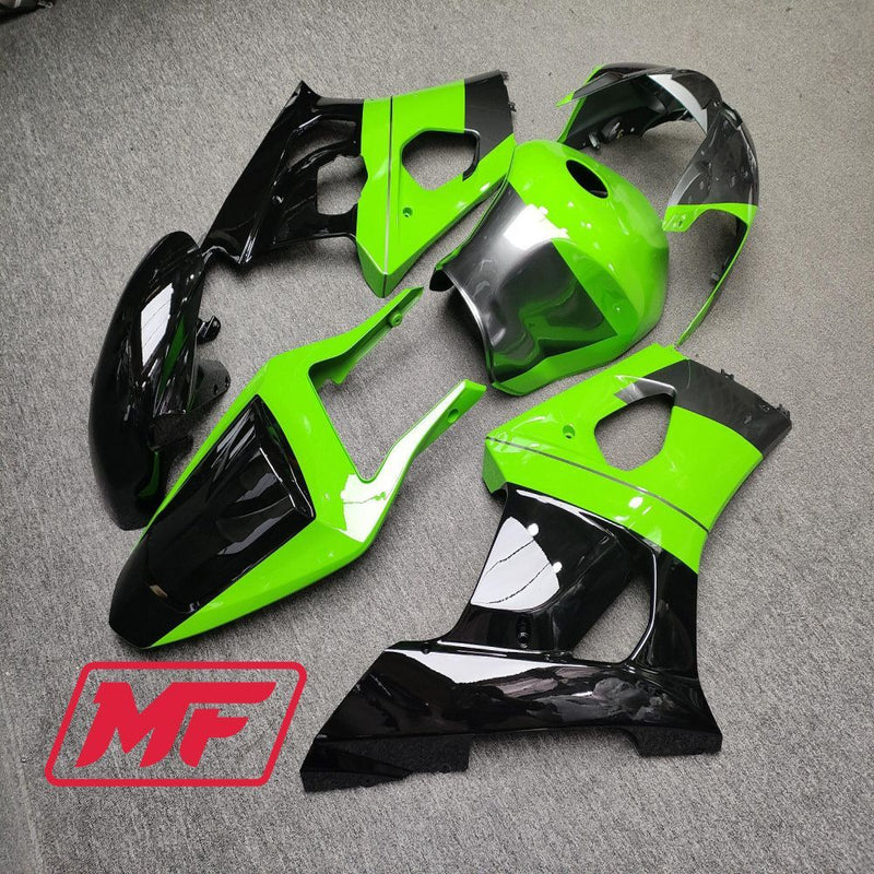 Load image into Gallery viewer, Monster Fairings Full Kit Suzuki GSXR1000 03-04 Gloss Green Black Grey + Windshield + Gas Tank Cover

