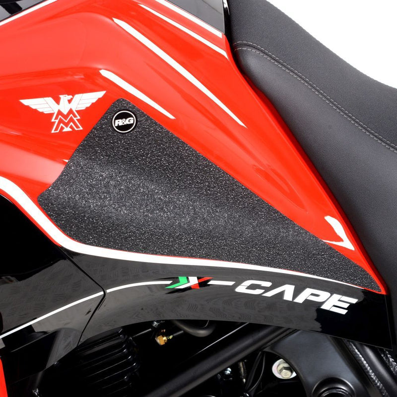Load image into Gallery viewer, R&amp;G Racing Black Tank Traction Grips For 2021-2024 Moto Morini X-Cape EZRG2600BL
