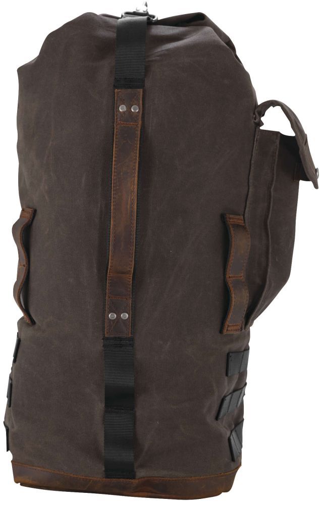 Load image into Gallery viewer, Burly Brand Voyager Sissy Bar Backpack Dark Oak - B15-1013D
