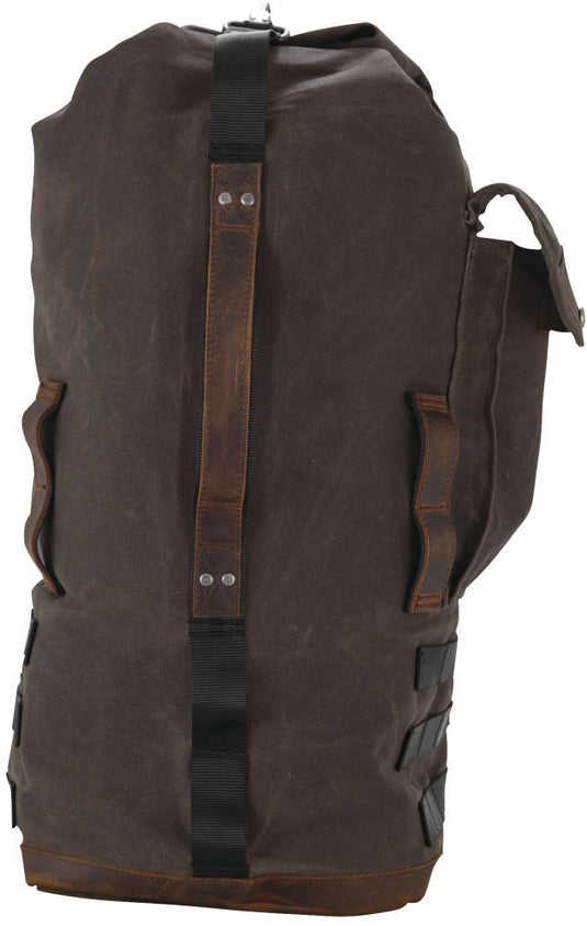 Burly Brand Voyager Sissy Bar Backpack Dark Oak - B15-1013D