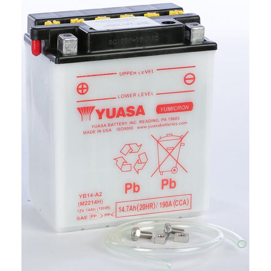 Yuasa Conventional YB14A2 12 Volt Battery YUAM2214HIND