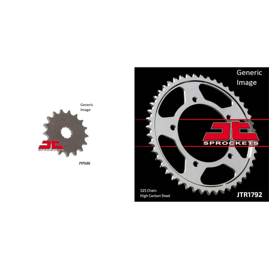 Front and Rear Steel Sprocket Kit for OffRoad SUZUKI DL650/A V-Strom 2004-2014