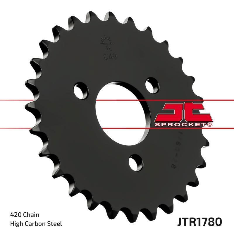 Load image into Gallery viewer, JT Sprockets Rear Steel Sprocket 28 Tooth 28T 420 Chain JTR1780.28
