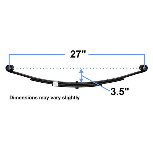 Double Eye Trailer Leaf Spring - 27 Inch - 750 lbs.