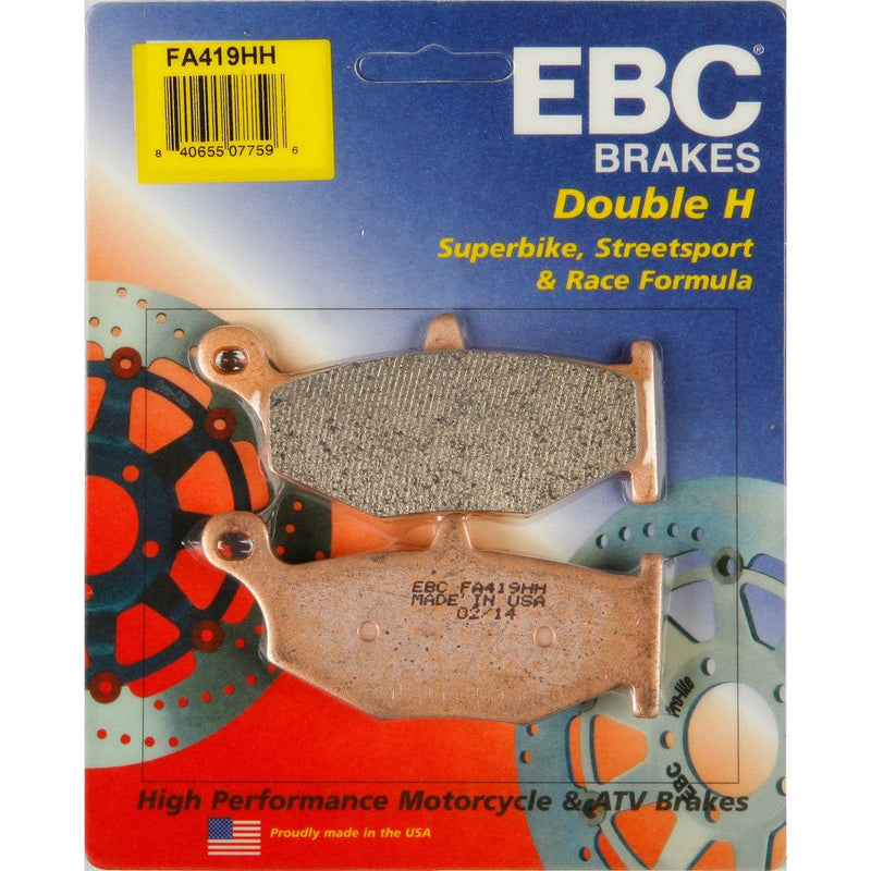 Load image into Gallery viewer, EBC 1 Pair Sintered HH Race Formula Brake Pads MPN FA419HH
