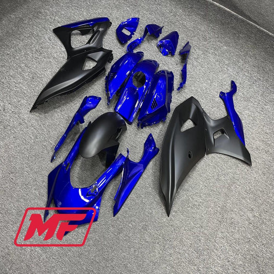 Monster Fairings Full Kit Yamaha R7 21-23 Matte Blue and Black + Windshield + Gas Tank Cover