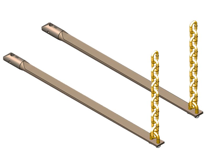 Load image into Gallery viewer, Blue Ox BXW4008 SwayPro Spring Bars - Pair - 1,500 lbs
