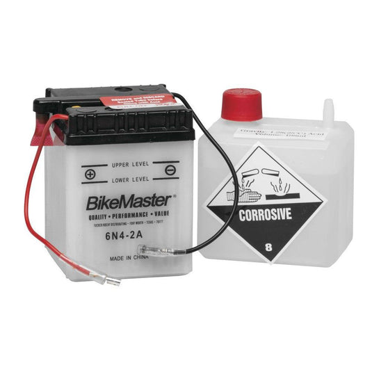 BikeMaster Performance Conventional Battery For Honda XL80S 1983-1985 White