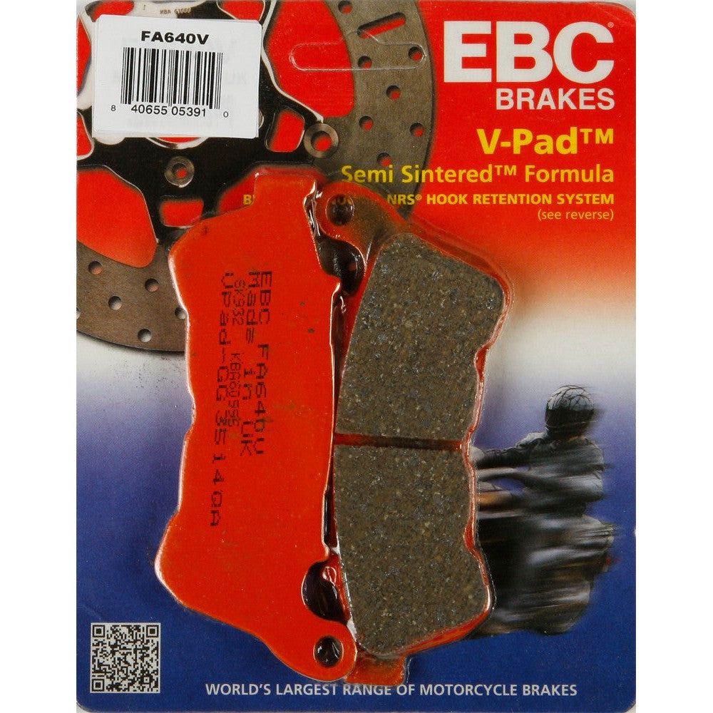 EBC 1 Pair V-Pad Semi-Sintered Touring Brake Pads MPN FA640V