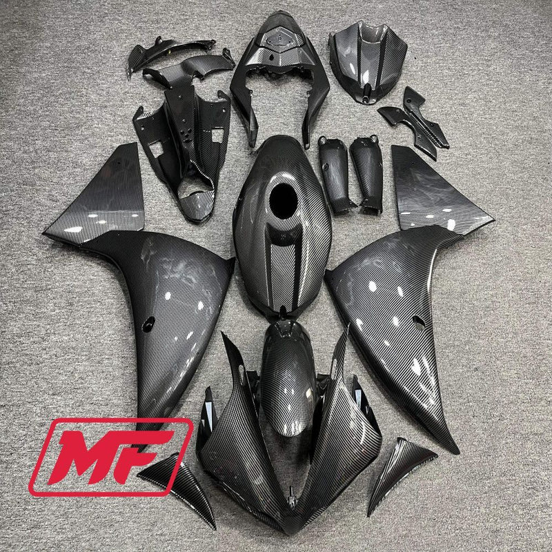 Load image into Gallery viewer, Monster Fairings Full Kit Yamaha R1 09-11 Carbon Fiber Style + Windshield + Gas Tank Cover
