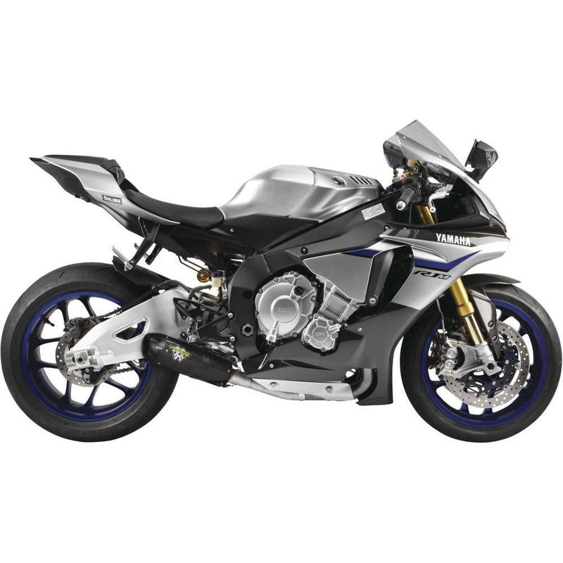 Load image into Gallery viewer, Two Brothers Racing Storm Series Hurricane Carbon Fiber Slip-On Exhaust For Yamaha YZF R1 2015-2020
