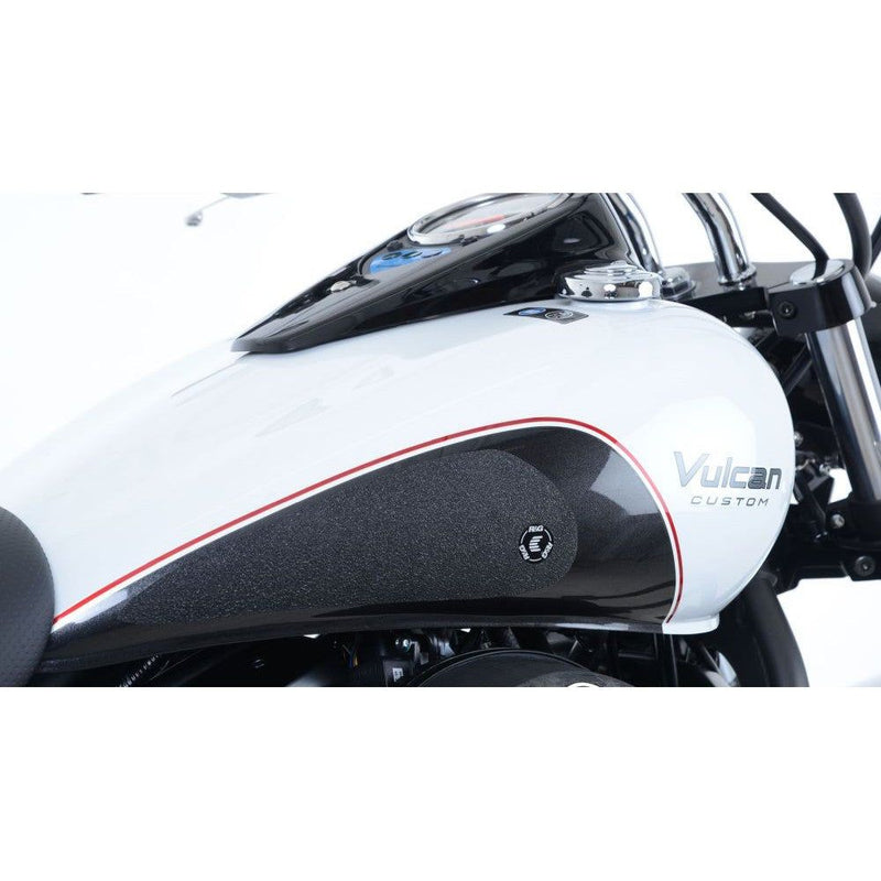 Load image into Gallery viewer, R&amp;G Racing Black Tank Traction Grips For 2006 Kawasaki Vulcan 900 VN900B Classic
