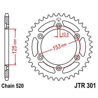 Front & Rear Sprocket Kit for HONDA CRF250 L-D,E,F,G 13-16 JT Sprockets