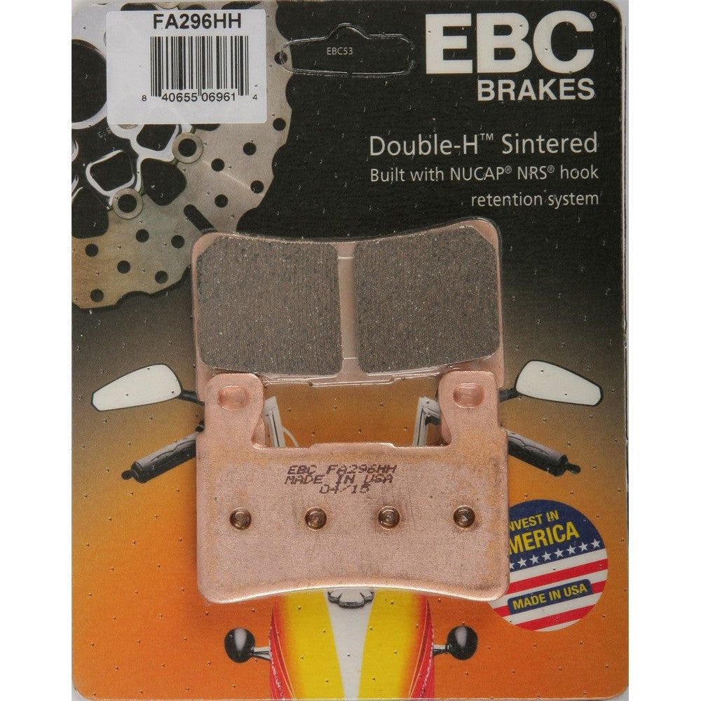 EBC 1 Pair Sintered HH Race Formula Brake Pads MPN FA296HH