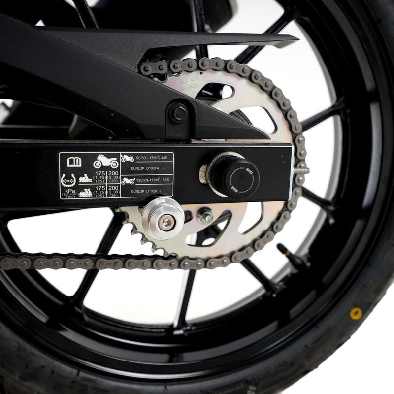 Load image into Gallery viewer, R&amp;G Racing Black M8 Elevation Paddock Stand Pins ITBO002BK

