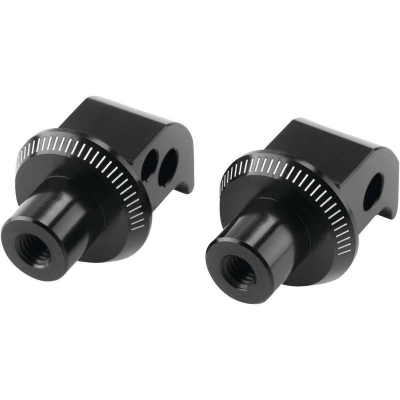 Load image into Gallery viewer, Puig Adventure Footpeg Adaptors Black Rear - 6357N
