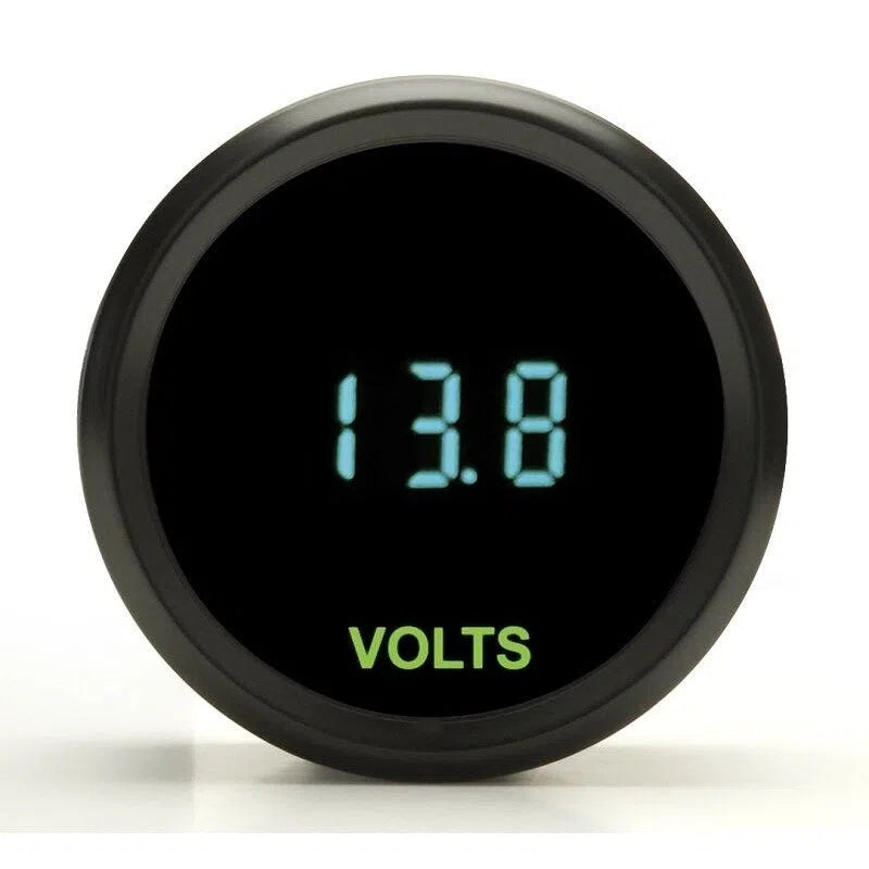 Load image into Gallery viewer, Dakota Digital Universal Mini Round Voltmeter Volts Gauge 1-17VDC ODYR-05-1 Teal

