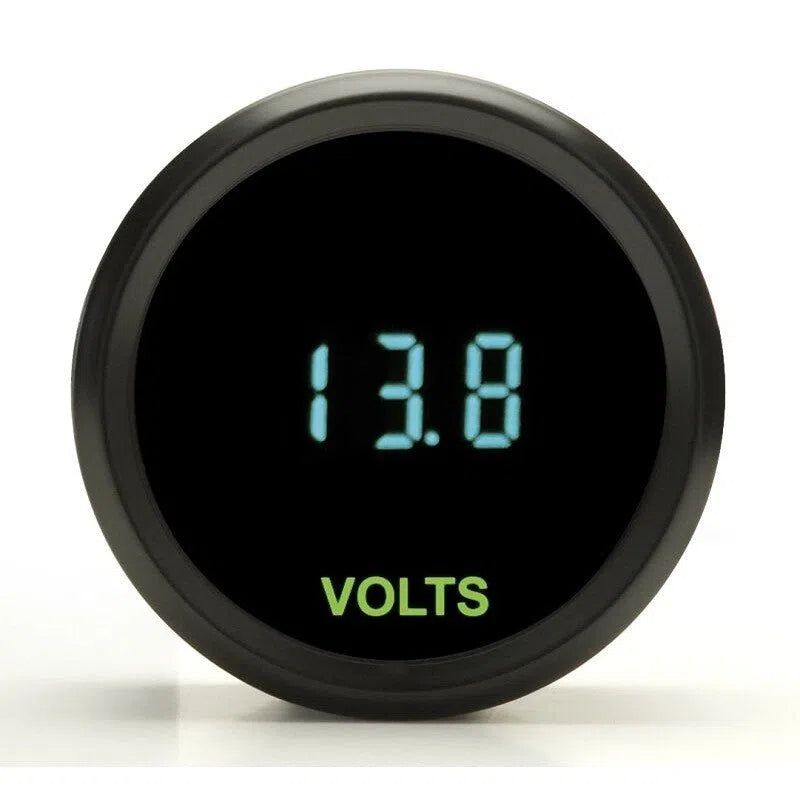 Load image into Gallery viewer, Dakota Digital Universal Mini Round Voltmeter Volts Gauge 1-17VDC ODYR-05-1 Teal
