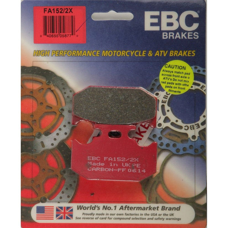 Load image into Gallery viewer, EBC 1 Pair Performance X-Series Carbon Brake Pads MPN FA152/2X
