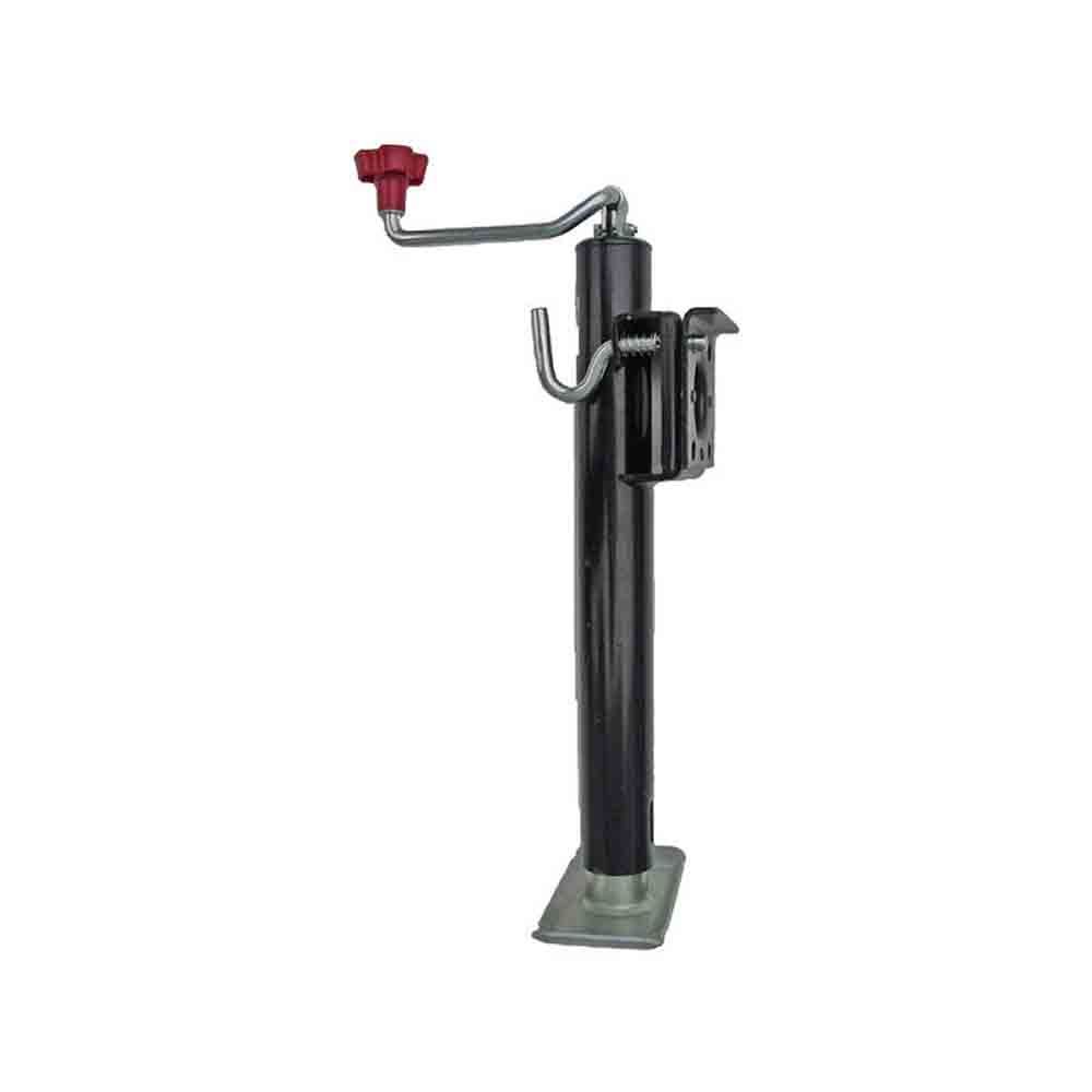 Ram Weld-On Bracket, Swivel Trailer Jack - Top Wind - 2,000 lbs. Lift Capacity