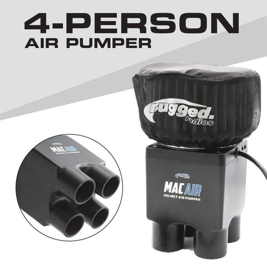 Rugged Radios MAC Air 4-Person Helmet Air Pumper (Pumper Only) MAC-4P