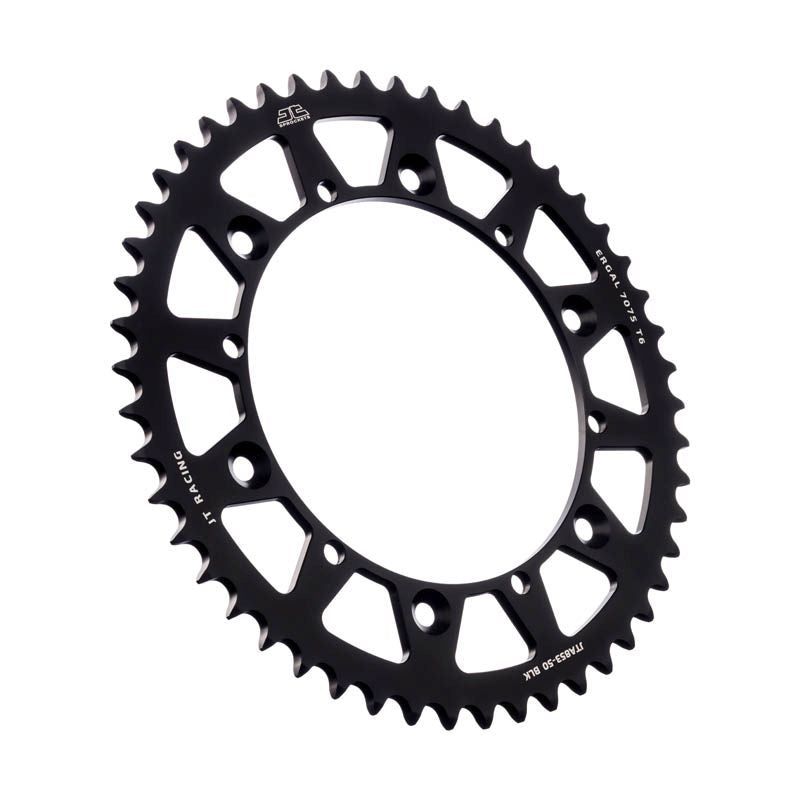 Load image into Gallery viewer, JT Sprockets Rear Racelite Aluminum Race Sprocket Black 48 Tooth 48T 520 Chain
