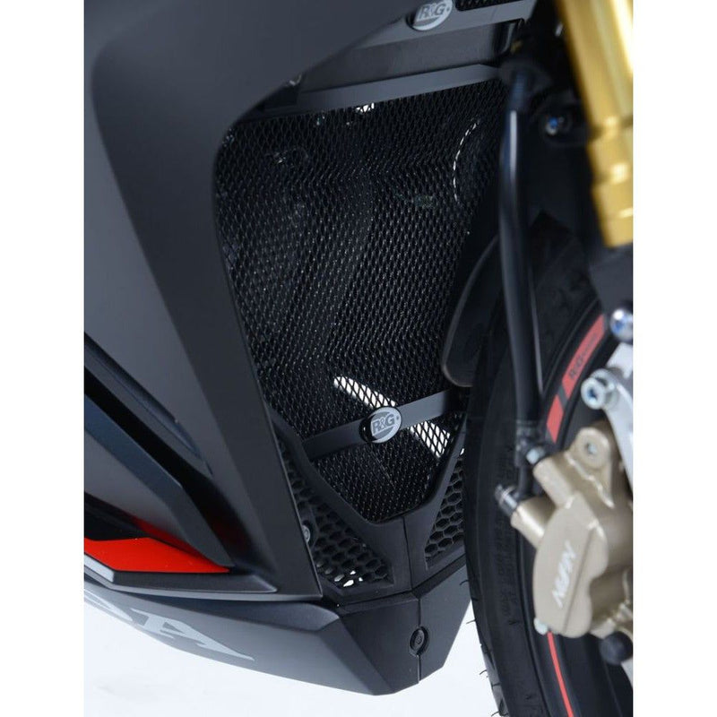 Load image into Gallery viewer, R&amp;G Racing Black Downpipe Grill For 2017-2020 Honda CBR250RR DG0024BK

