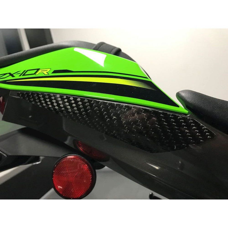 Load image into Gallery viewer, R&amp;G Racing Carbon Fibre Tail Sliders For 2016-2019 Kawasaki Ninja ZX10R ZX1000
