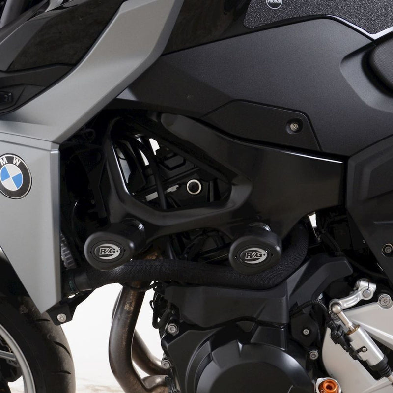 Load image into Gallery viewer, R&amp;G Racing Black Aero Style Crash Protection Bobbins For 2024 BMW F900GS
