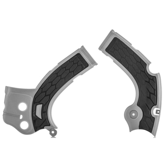 Acerbis Silver/Black X-Grip Frame Guard - 2640271015