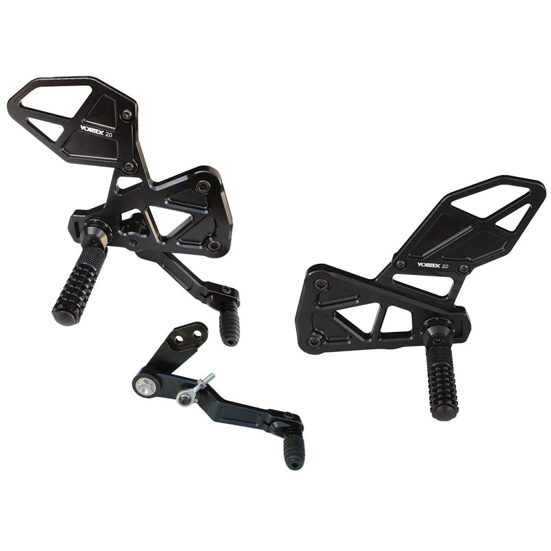 Load image into Gallery viewer, Vortex Racing Adjustable Rear Set Black - RS591K
