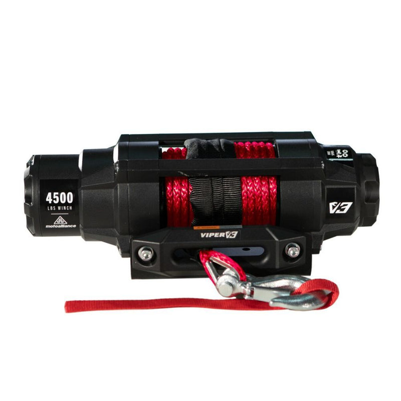 Load image into Gallery viewer, Viper 4500lbs V3 Winch Red Rope With Mount For Polaris Sportsman 550 2010-2014
