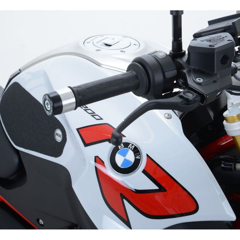 Load image into Gallery viewer, R&amp;G Racing Black Bar End Sliders For 2018-2024 BMW F700GS
