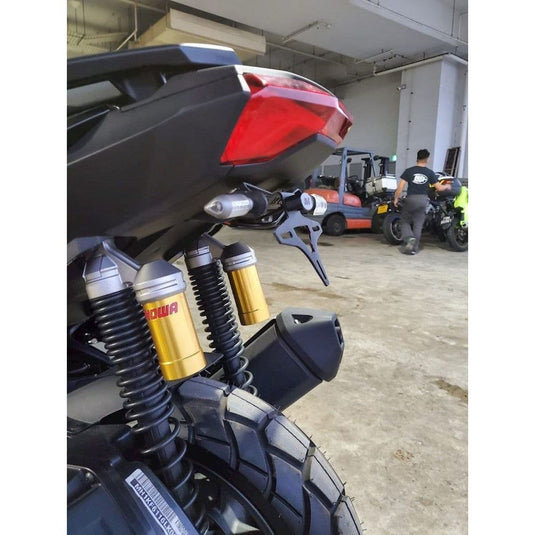 R&G Racing Black Tail Tidy License Plate Holder For 2021-2023 Honda ADV150