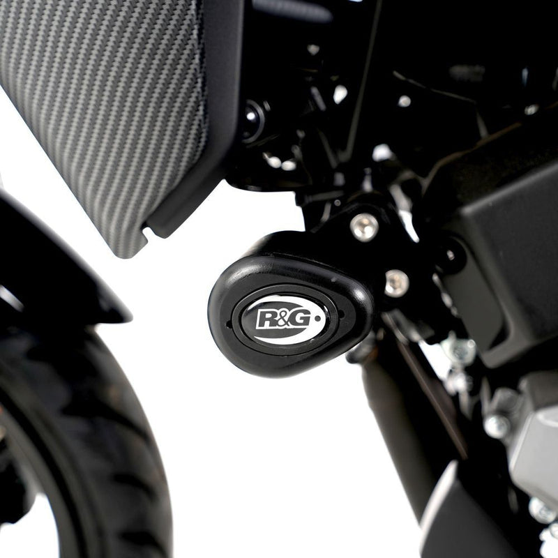 Load image into Gallery viewer, R&amp;G Racing Black Aero Style Crash Protectors For 2022-2024 CF-Moto 300NK
