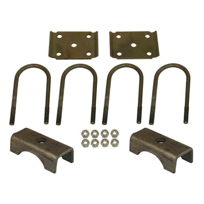 Load image into Gallery viewer, U-Bolt Mounting Kit for 6,000 lb / 7,000 lb Axles with 3 Inch Round Tube Diameter
