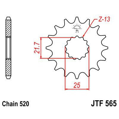 Front & Rear Sprocket Kit for YAMAHA TT500 D,E,F,G 77-80 JT Sprockets