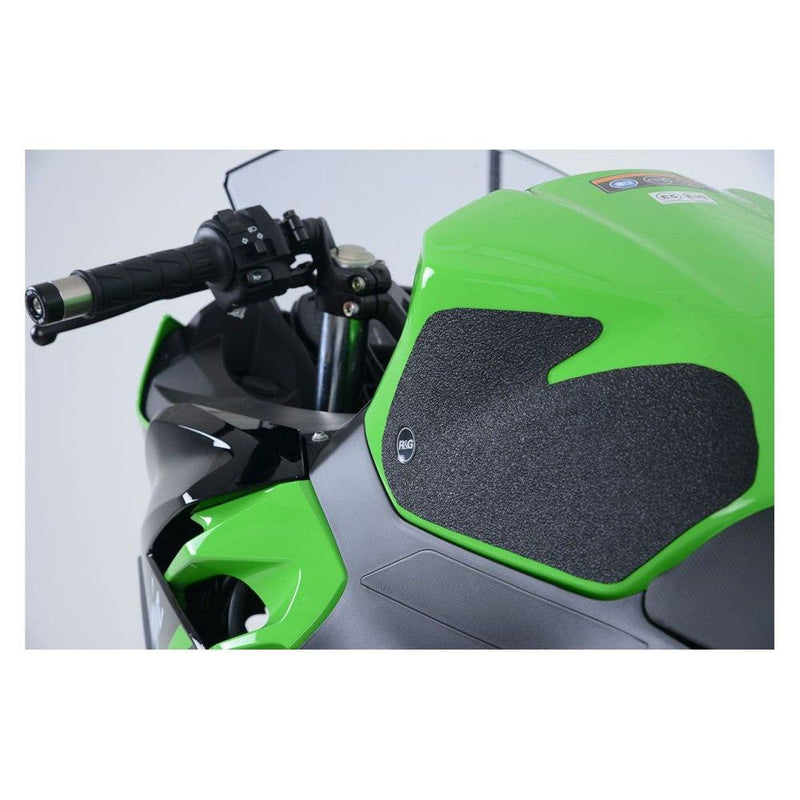 Load image into Gallery viewer, R&amp;G Racing Black Tank Traction Grips For 2018-2020 Kawasaki Ninja 250

