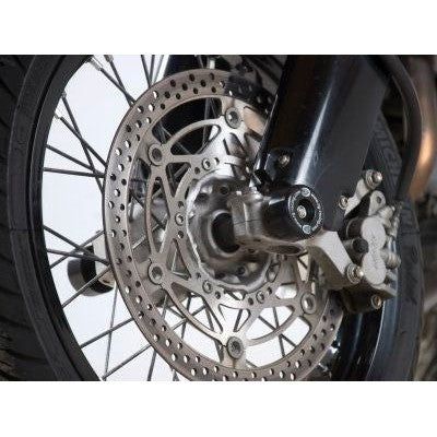Load image into Gallery viewer, R&amp;G Racing Black Fork Protectors For 2005-2010 Suzuki DRZ400 Supermoto
