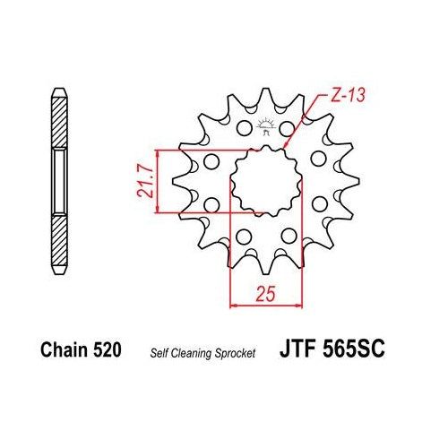 Steel Front Sprocket 14T for Street SUZUKI GS500E 1989-1993