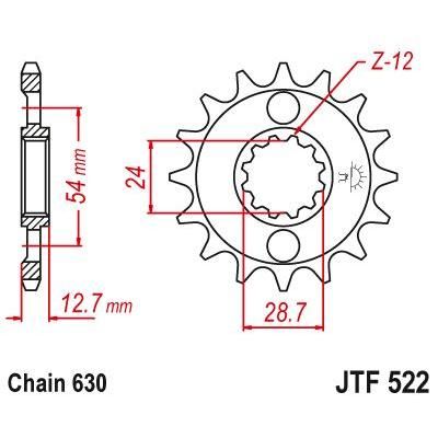 JT Sprockets Front Steel Countershaft Sprocket 15 Tooth 15T 630 Chain For Kawasaki GPz1100 KZ1100B B2 1982 JTF522.15