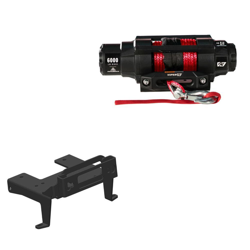 Load image into Gallery viewer, Viper 6000lbs V3 Winch Red Rope With Mount For Can-Am Commander 1000 2010-2021
