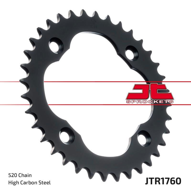 Load image into Gallery viewer, JT Sprockets Rear Steel Sprocket 37 Tooth 37T 520 Chain JTR1760.37
