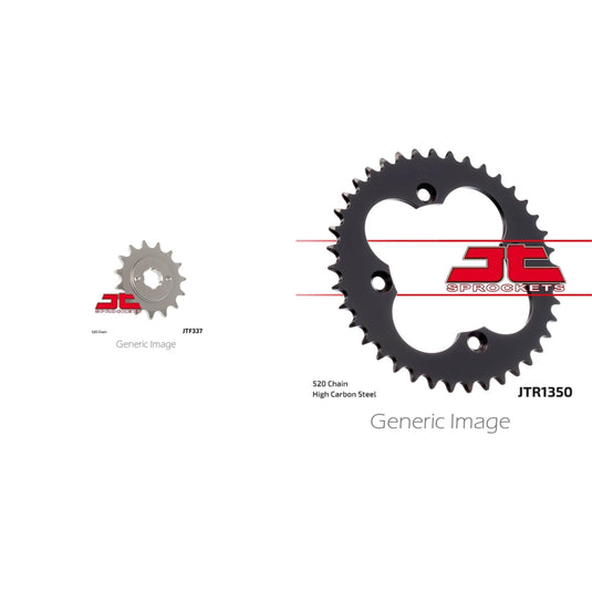 Front & Rear Steel Sprocket Kit for ATV/UTV HONDA ATC250R 1986