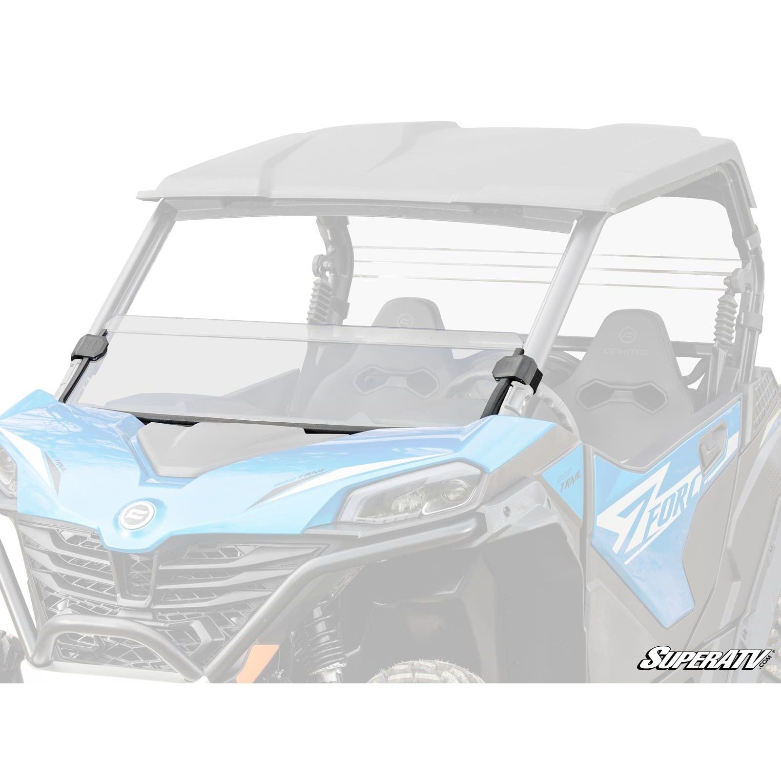 SuperATV CFMOTO ZForce 800 Trail Scratch-Resistant Half Windshield HWS-CF-ZF800T-70