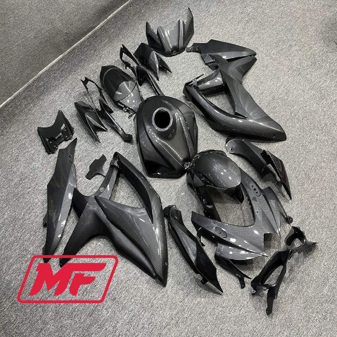 Monster Fairings Full Kit Suzuki GSXR600-750 08-10 Carbon Fiber Style + Windshield + Gas Tank Cover