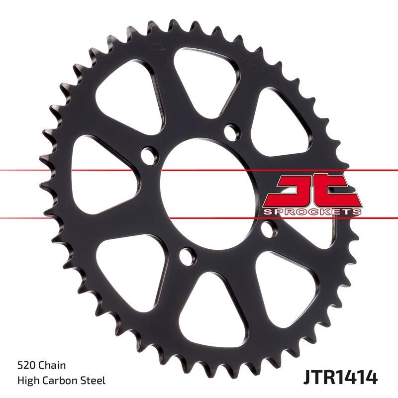JT Sprockets Rear Steel Sprocket 43 Tooth 43T 520 Chain For Kawasaki Lakota 300 KEF300A A1-A6,B1-B3 1995-2003 JTR1414.43