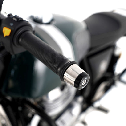 R&G Racing Black Bar End Sliders For 2019-2023 Royal Enfield Continental GT 650
