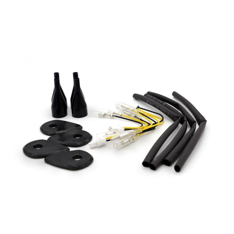 Load image into Gallery viewer, R&amp;G Racing Black Indicator Adapter Kit For 2022-2024 Suzuki GSXS1000 ABS
