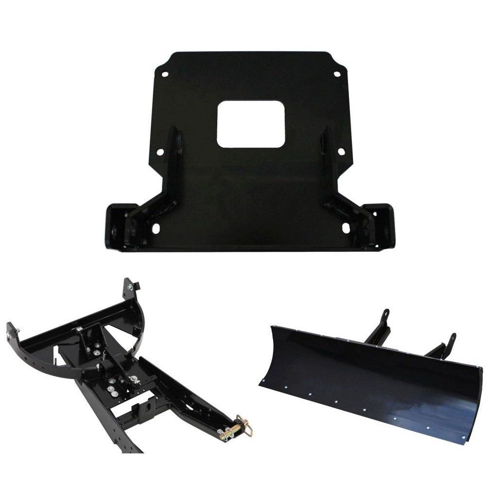 Denali Black UTV Snow Plow Kit For Polaris Ranger XP 1000 2017-2020